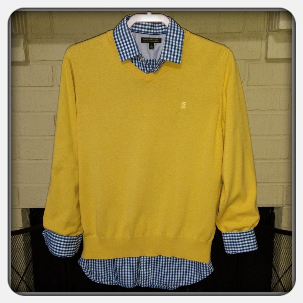 NWOT Izod V-Neck Collared Sweater